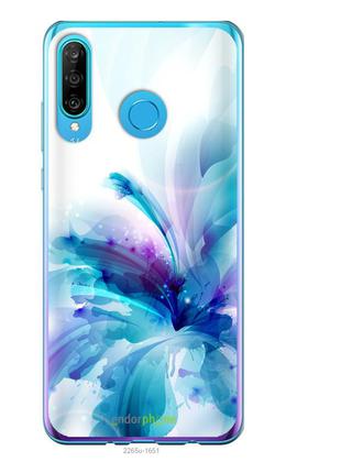 Силиконовый чехол для huawei p30 lite endorphone дизайнерские чехлы абстракция, цветок