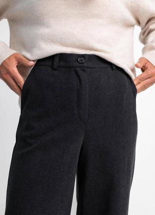 Кашемировые брюки палаццо, тёплые брюки, прямые брюки, широкие брюки от бедра, брюки из кашемира, тёплые палаццо, расклешенные брюки, 5 цветов5 фото