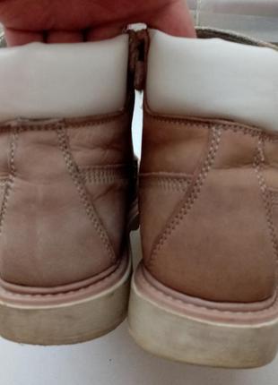 Женские кожаные ботинки lumberjack ankle boot fur lining(оригинал)4 фото