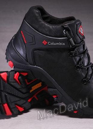 Зимние кожаные спортивные ботинки columbia newton ridge waterproof6 фото