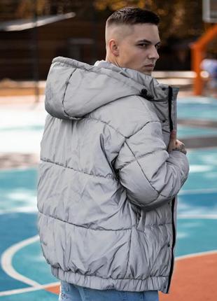 Зимняя куртка over base рефлектив5 фото