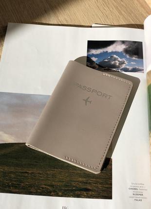 Акція!!!обкладинка на паспорт зі шкіри, hand made, обложка на паспорт1 фото