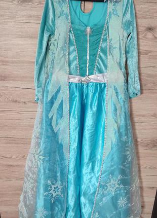 Дитяче новорічне плаття, костюм фрозен, сніжинки на 11-12 років