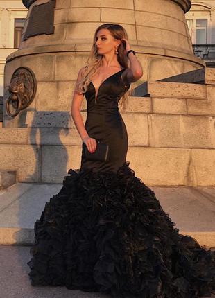 Sherri hill выпускное чёрное платье