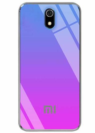 Tpu+glass чехол gradient хамелеон с лого для xiaomi redmi 8a