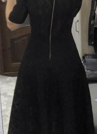 Шикарне чорне плаття5 фото