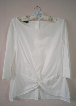 Біла блуза сорочка zara