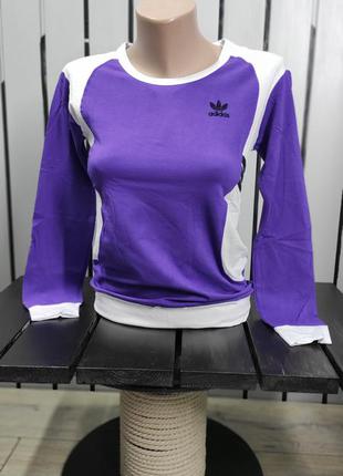 Женский спортивный реглан хлопок футболка с длинным рукавом турция2 фото
