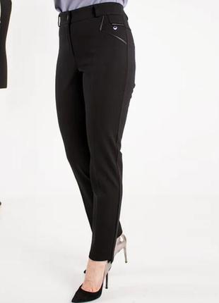 Щільні утеплені на баєчці штани(чорні).