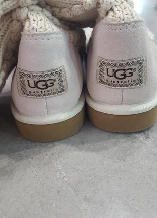 Ugg чоботи з плетеним верхом6 фото