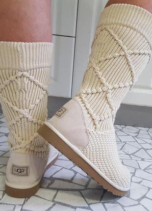 ugg Slide сапоги с вязаным верхом5 фото