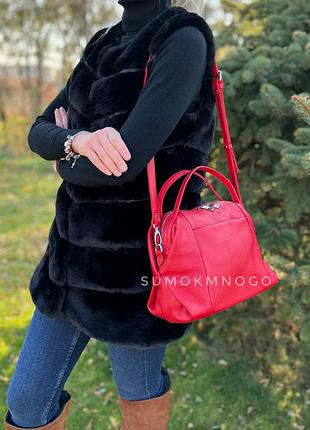 Натуральна шкіра сумка м51 у будь-якому кольорі