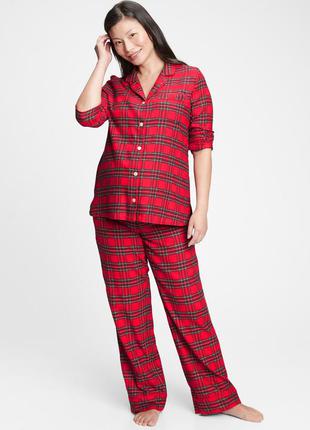 Фланелевый пижамный комплект для беременных gap оригинал сша