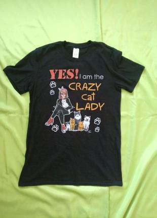 Yes! i am the crazy cat lady футболка мерч rock неформат атрибутика3 фото