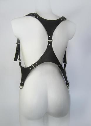 Унісекс жилет портупея шкіряна gothic, boho, alt, witchcore, halloween, rave