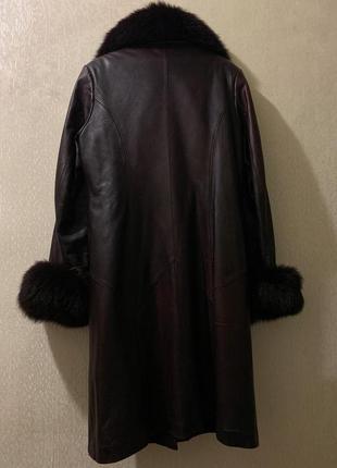 Пальто шкіряне пальто ,пальто з хутром ,знижка пальто3 фото