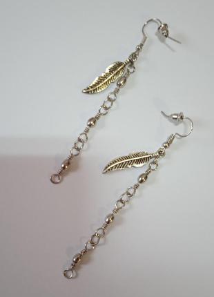 Сережки перо бохо