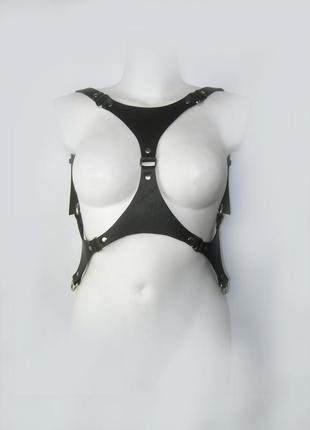 Унісекс жилет портупея шкіряна gothic, boho, alt, witchcore, halloween, rave