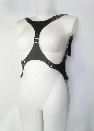 Унісекс жилет портупея шкіряна gothic, boho, alt, witchcore, halloween, rave