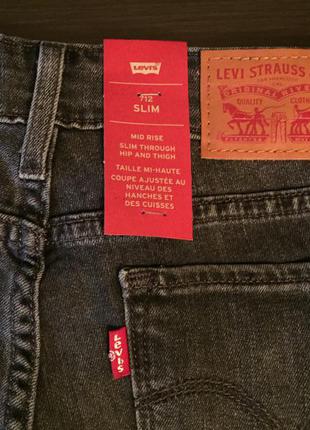 Джинси levis 712 slim для стройняжек5 фото