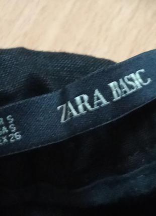 Юбка льняная zara zara basic3 фото