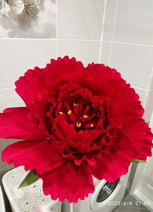 Ростовые цветы из гофрированной бумаги