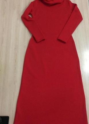 Теплое женское платье на флисе длинное 24-70 размер