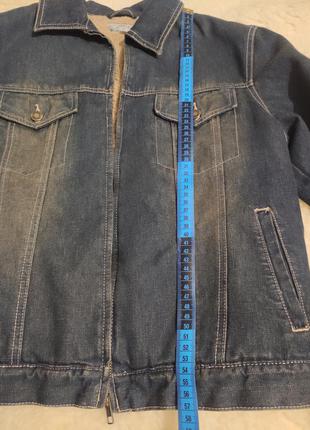 Тепла джинсова куртка на хутрі, jep's. америка.6 фото