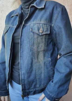 Тепла джинсова куртка на хутрі, jep's. америка.1 фото