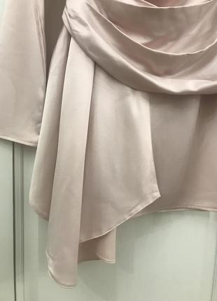 Нарядное платье с длинным рукавом в нежно розовом цвете plt ( англия)3 фото