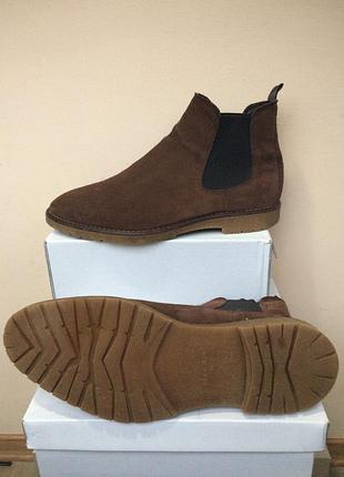 Zara кожаные  челси  ботинки 7