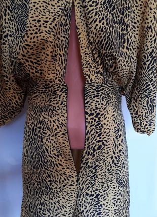 Леопардовый ромпер *комбинезон с широкими рукавами asos(размер 38)7 фото