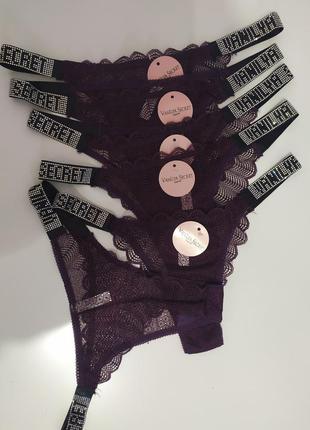 Vs ажурные трусики со стразами