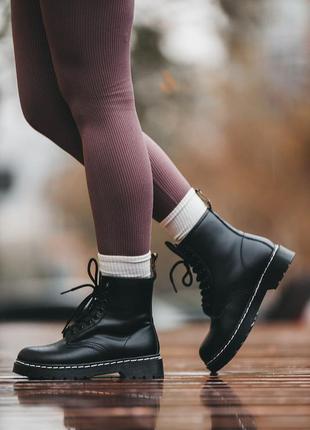 Теплі шкіряні черевики dr martens
