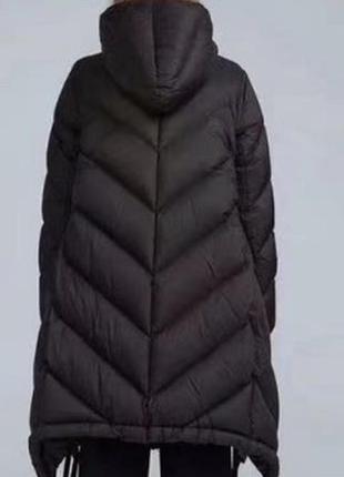 Чёрная женская пуховая куртка2 фото