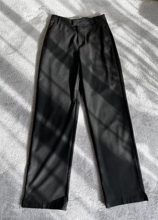 Прямые чёрные штаны tally weill1 фото