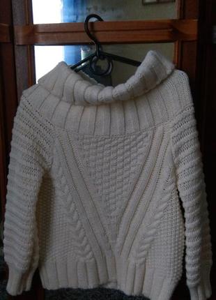Тёплый оригинальный свитер h&m3 фото