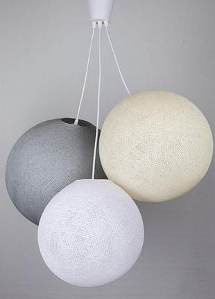 Люстра white-grey-cream