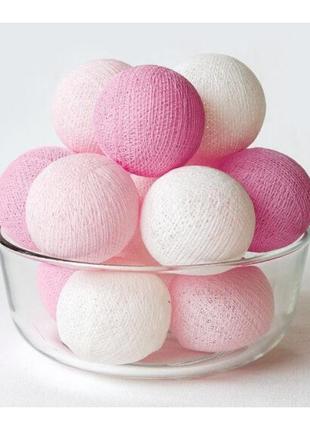 Гирлянда тайские шарики-фонарики cbl bright pink 20 шт, 3.7 м