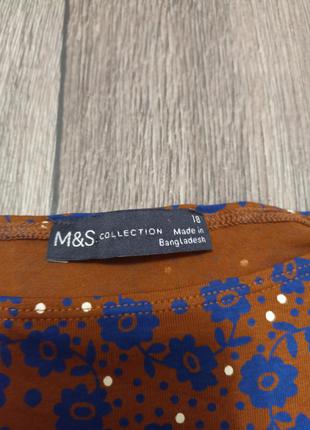 Футболка с цветочным принтом marks & spencer8 фото