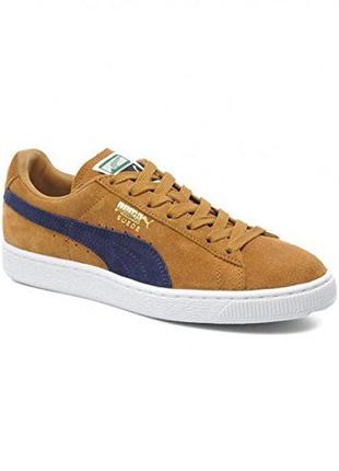 Кеды, кроссовки, сникерсы, натуральная замша, замшевые, puma suede classic+10 фото