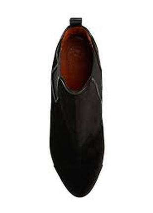 Женские ботинки penelope chilvers сапоги осень весна  вельвет черные5 фото