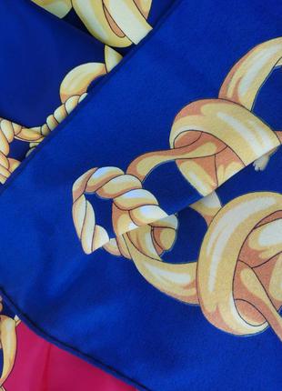 Роскошный винтажный шёлковый платок, оригинал!5 фото