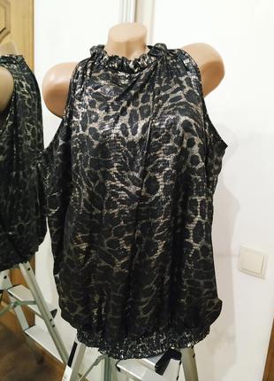 Блуза с принтом змеи большого размера evans1 фото