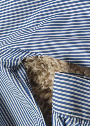 Стильне плаття сорочка з кишенями / в смужку/вільний крій,stradivarius, p. s-m4 фото