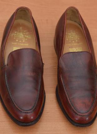 Кожаные туфли, лоферы ручной работы cheaney, 42 размер. оригинал9 фото