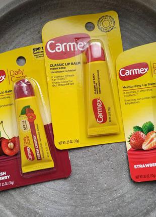 Бальзамы для губ от carmex, лечебные 10 г и 4г1 фото