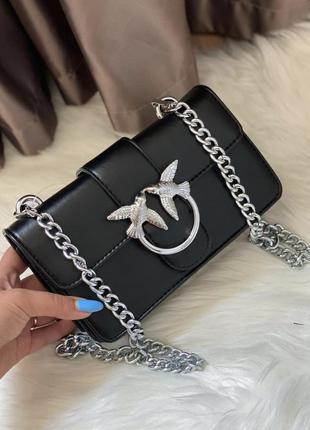 Сумка на длинной ручке cross-body сумочка трендовая и стильная кроссбоди pinko пинко