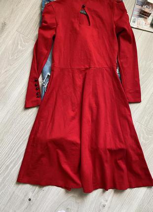 Красное нарядное платье asos