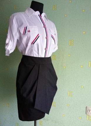 Красивая юбка dorothy perkins. чёрная юбка. спідниця класична.s.367 фото